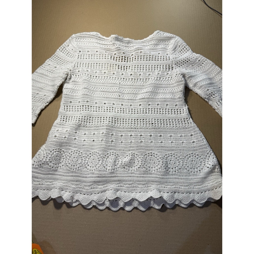 Vintage Y2K ‎ Crochet beach Cover Up Dress  Beach Boho Festival Size Large - Picture 7 of 10